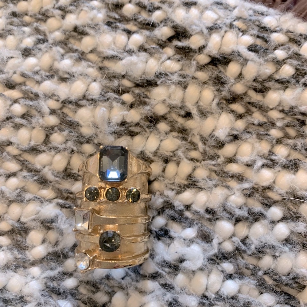 Gold statement ring